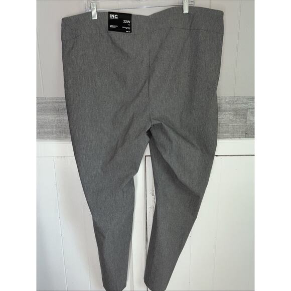 INC Womens Sz22 Skinny Leg Crop Mid Rise Tummy Control Pull On Dress Pants NWT - Picture 2 of 13